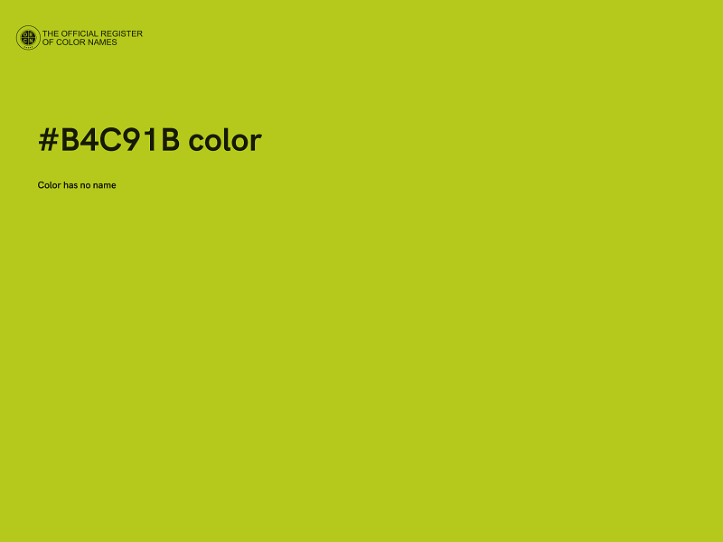 #B4C91B color image