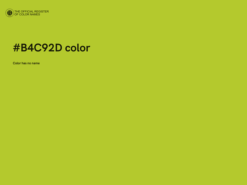 #B4C92D color image