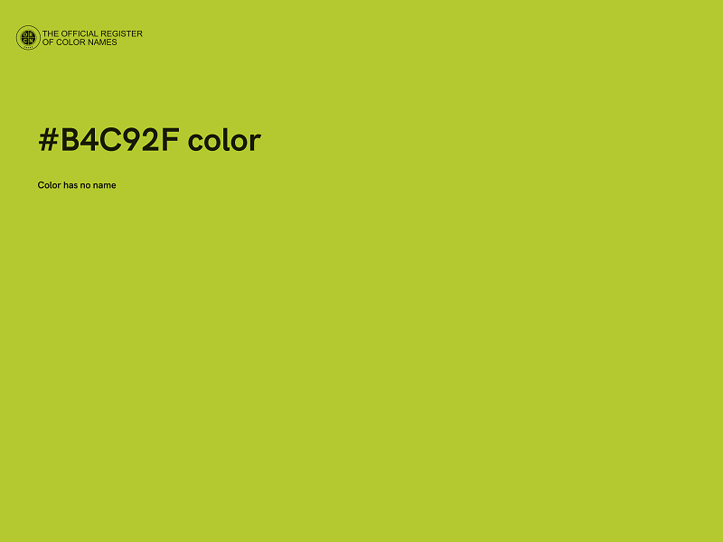 #B4C92F color image