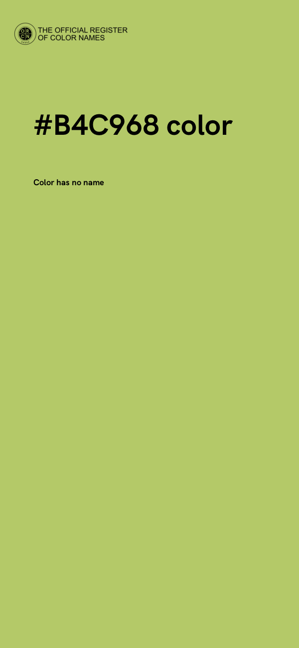 #B4C968 color image