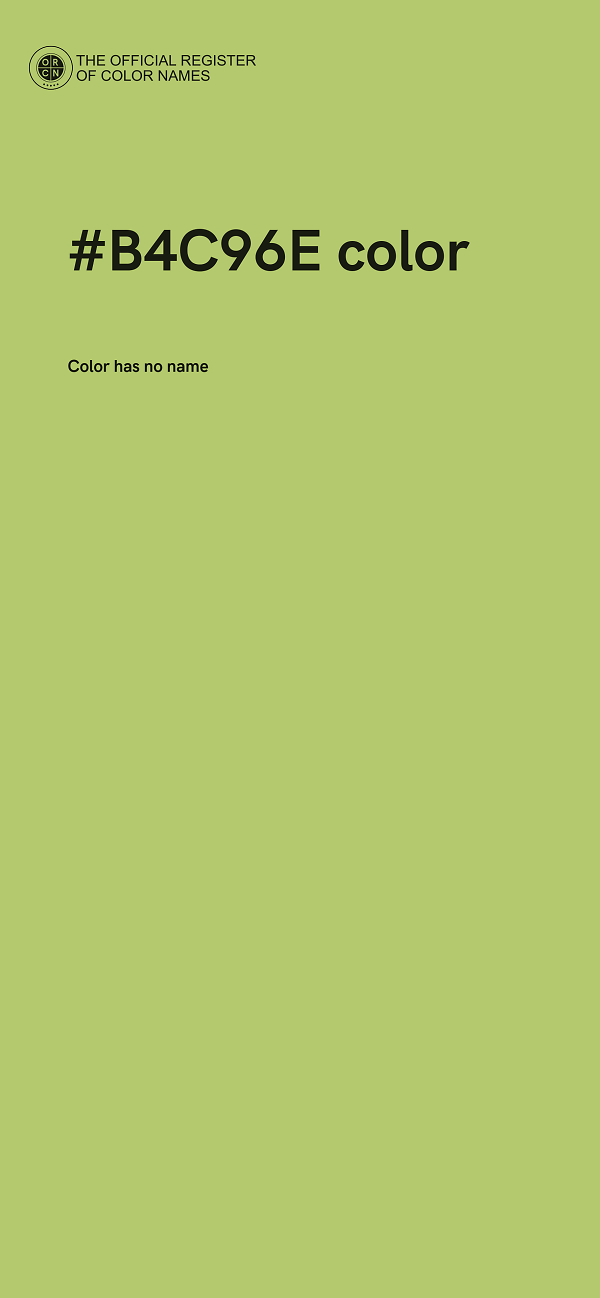 #B4C96E color image