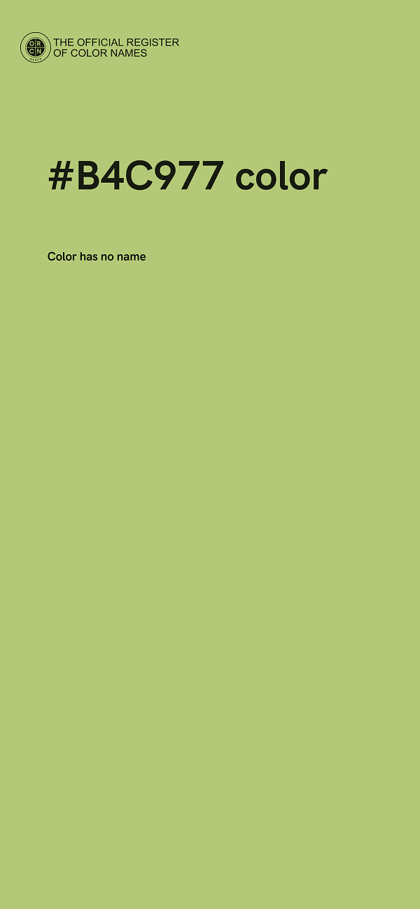 #B4C977 color image