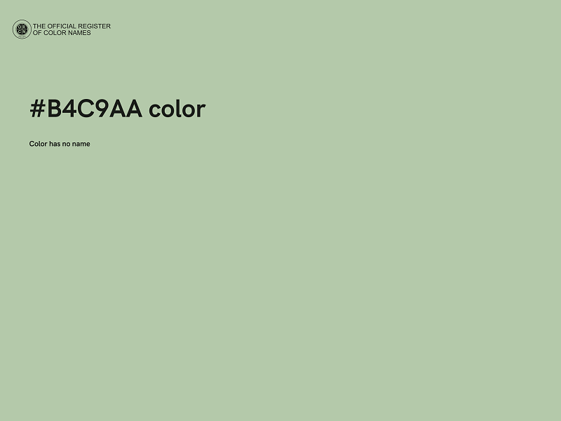 #B4C9AA color image