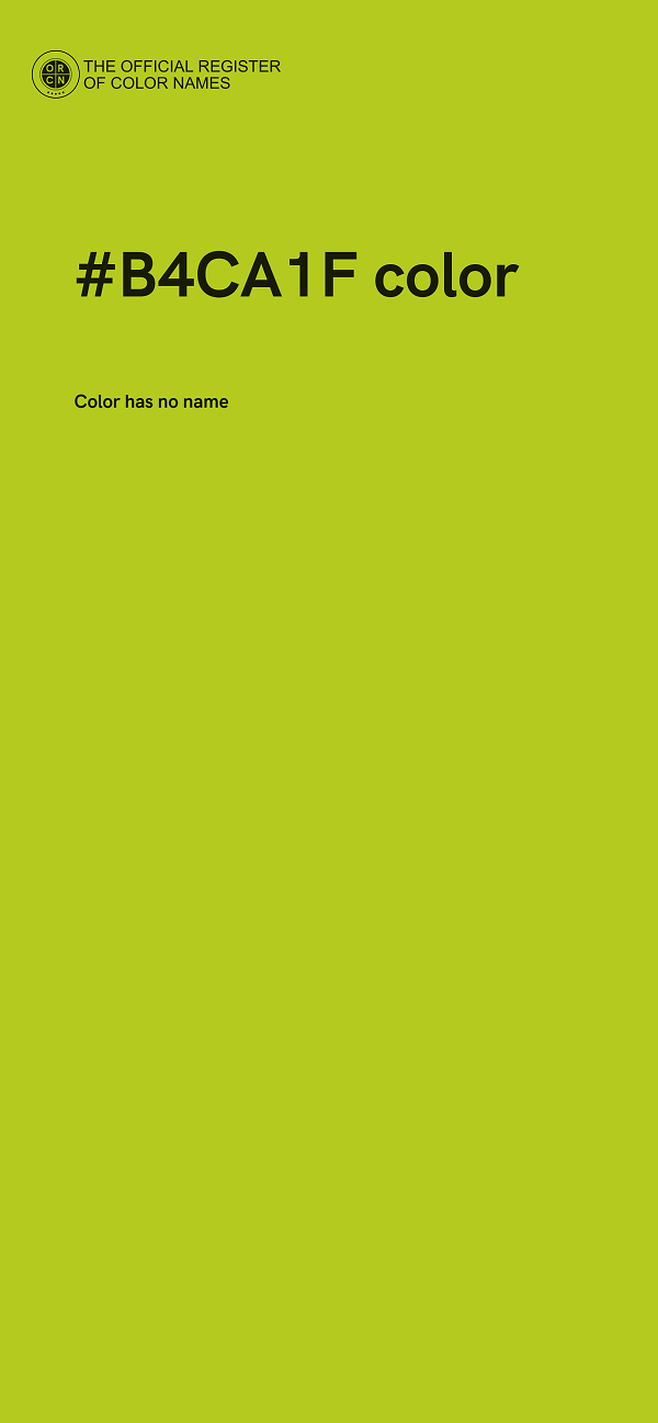 #B4CA1F color image