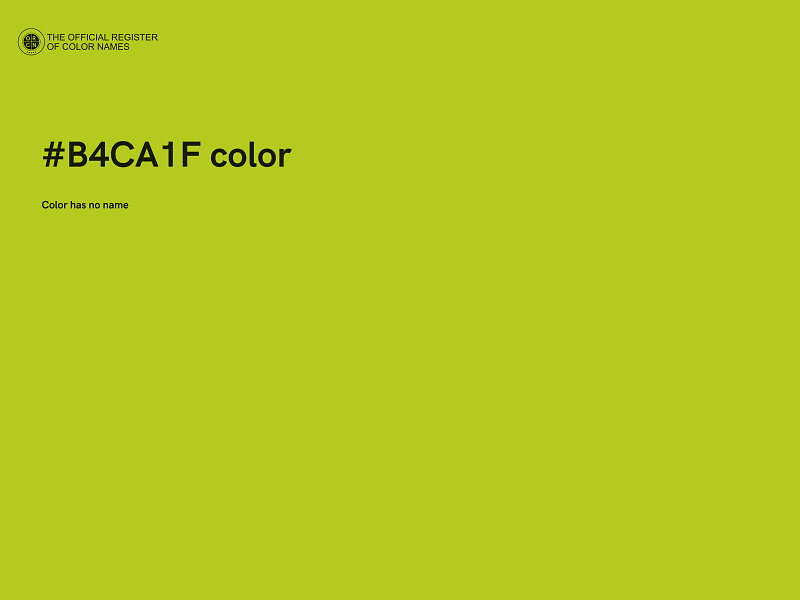 #B4CA1F color image