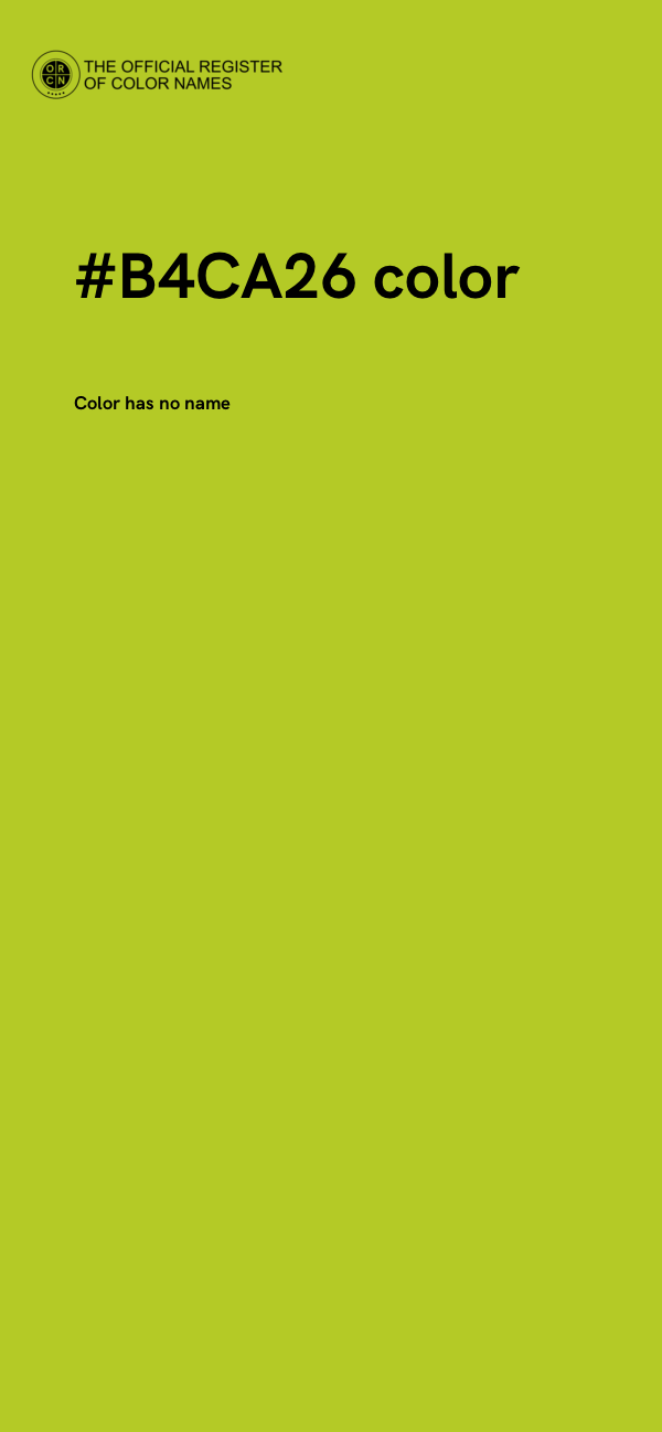 #B4CA26 color image