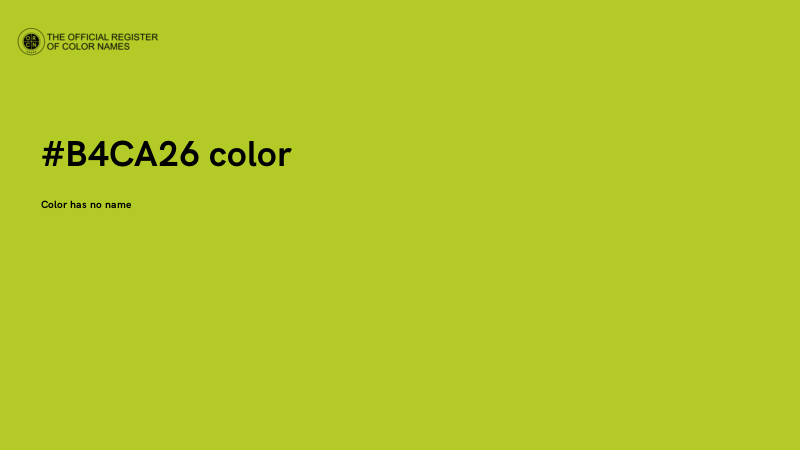 #B4CA26 color image