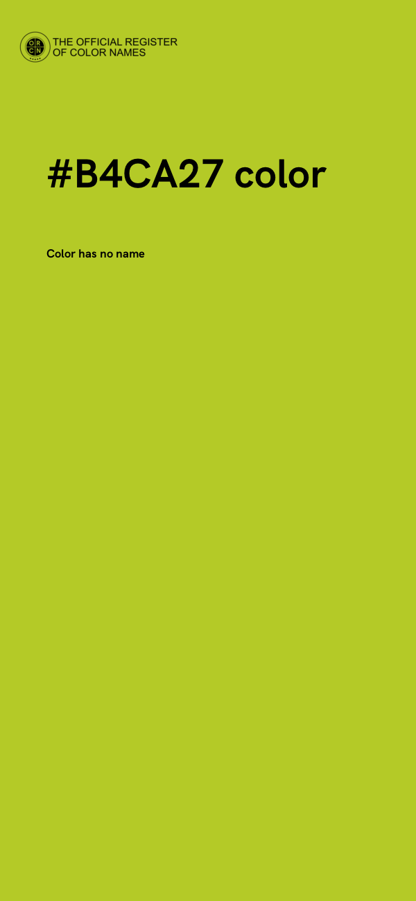 #B4CA27 color image