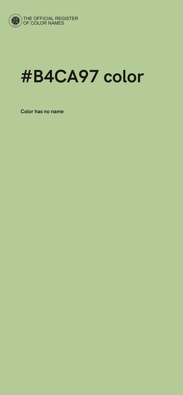 #B4CA97 color image
