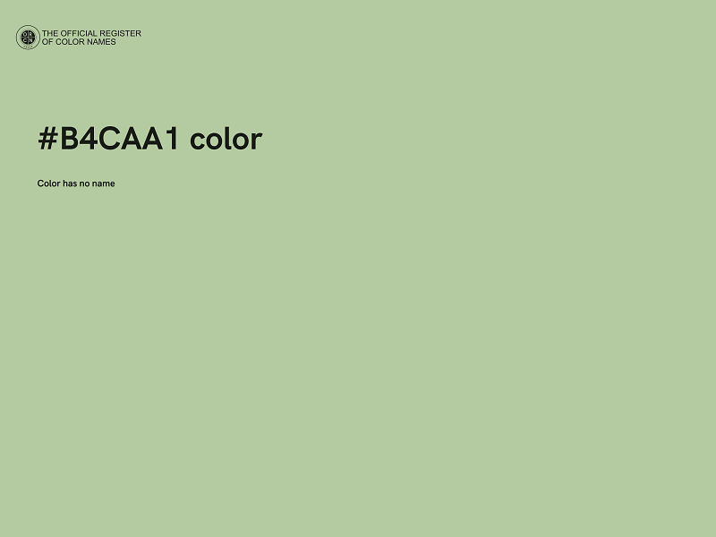 #B4CAA1 color image