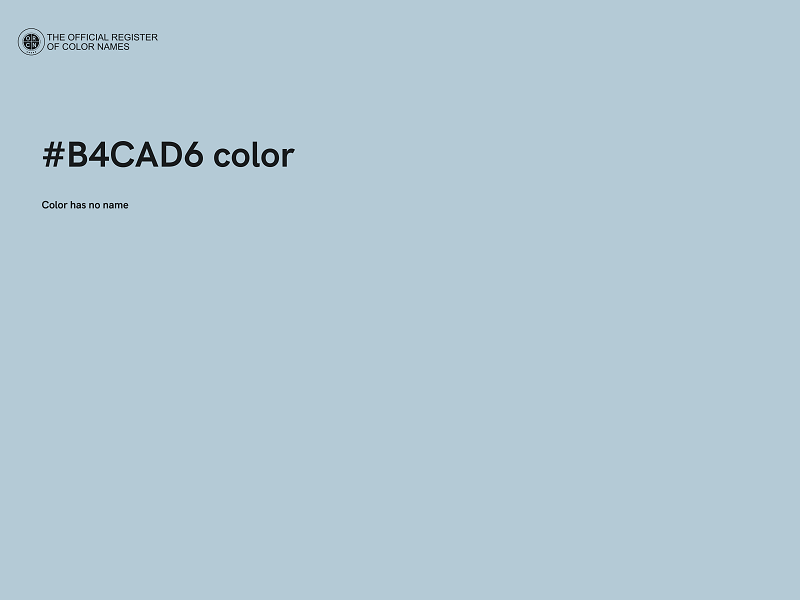 #B4CAD6 color image