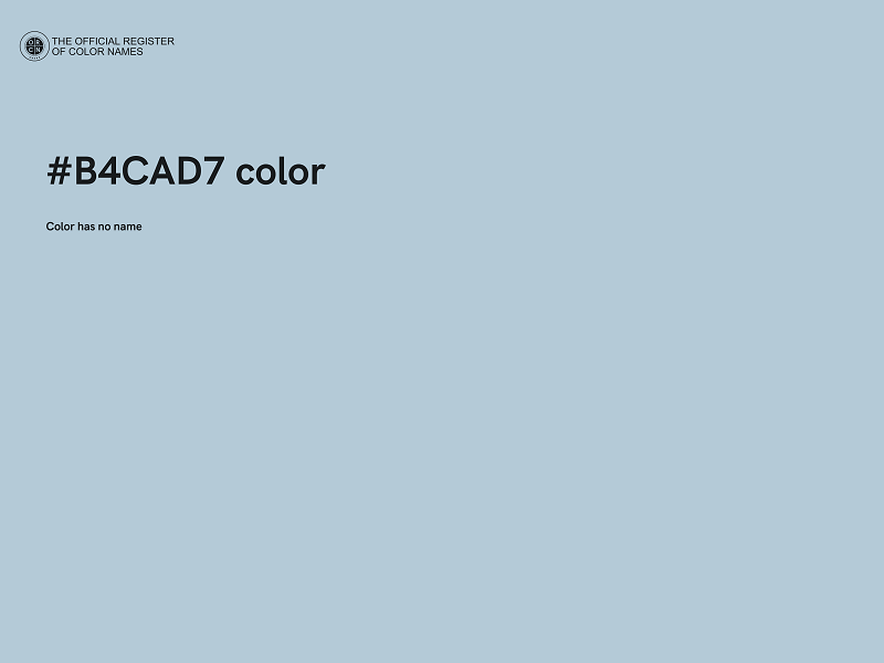 #B4CAD7 color image