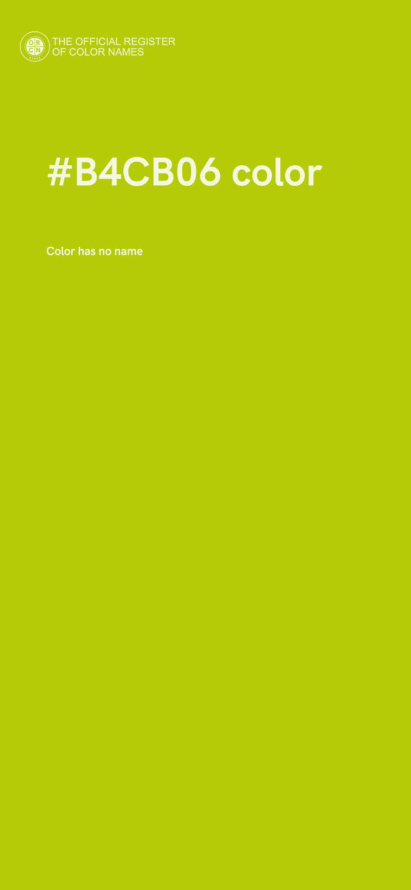 #B4CB06 color image