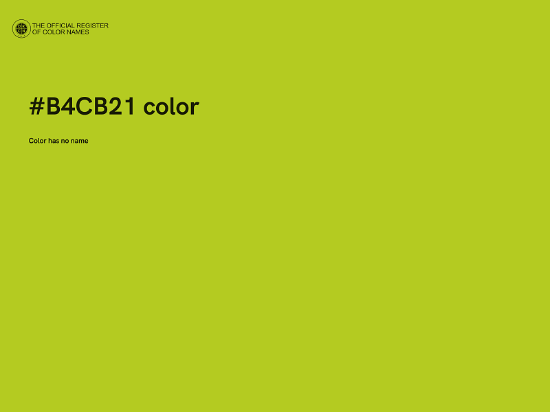 #B4CB21 color image