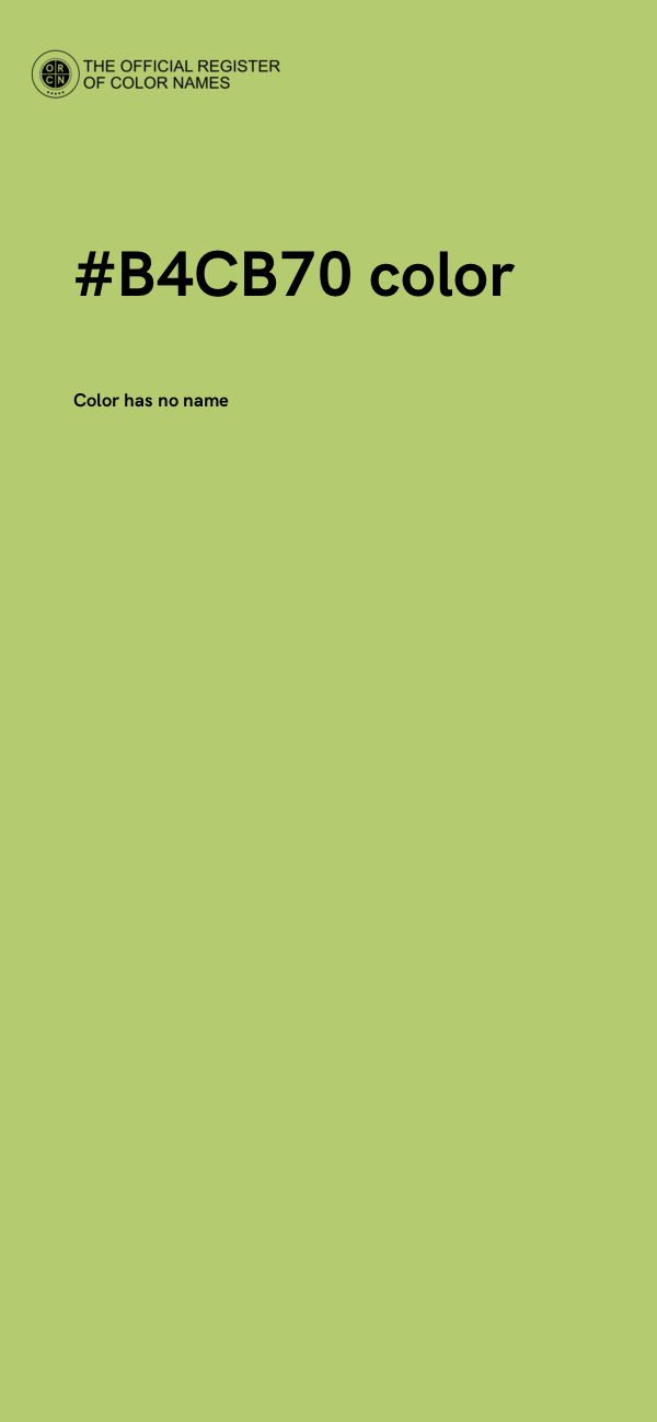 #B4CB70 color image