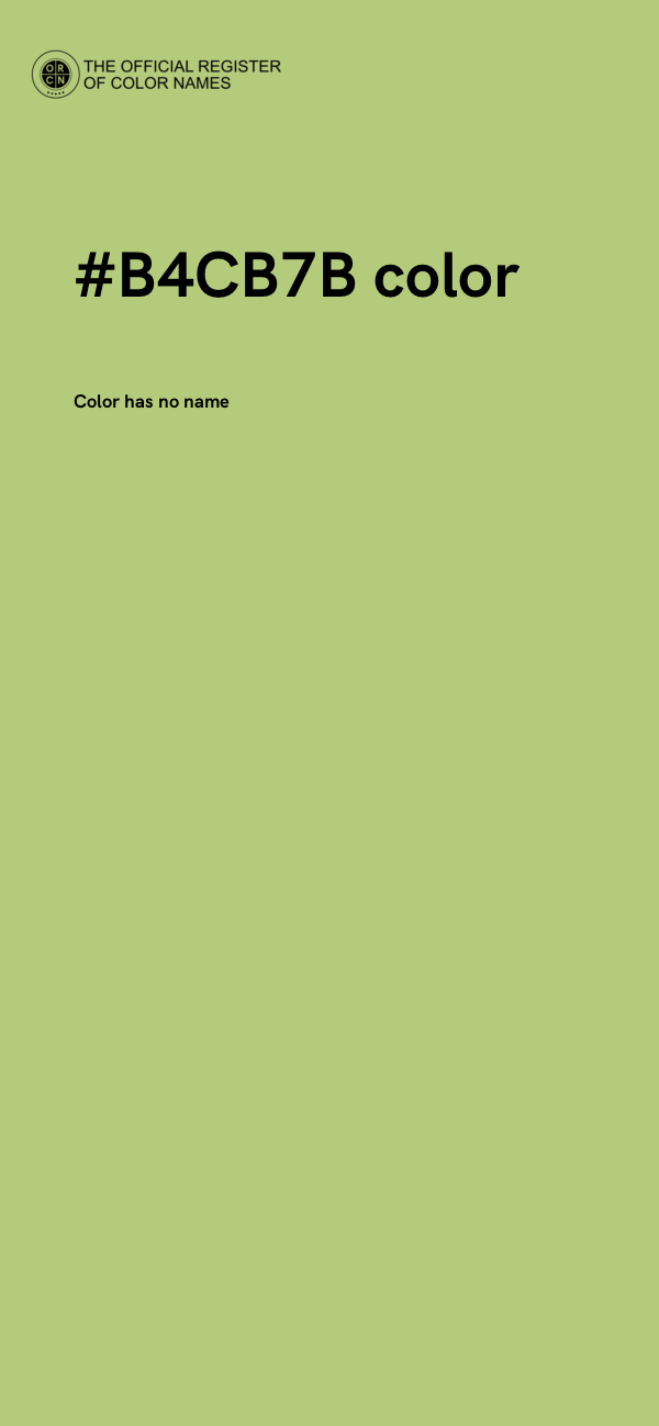 #B4CB7B color image