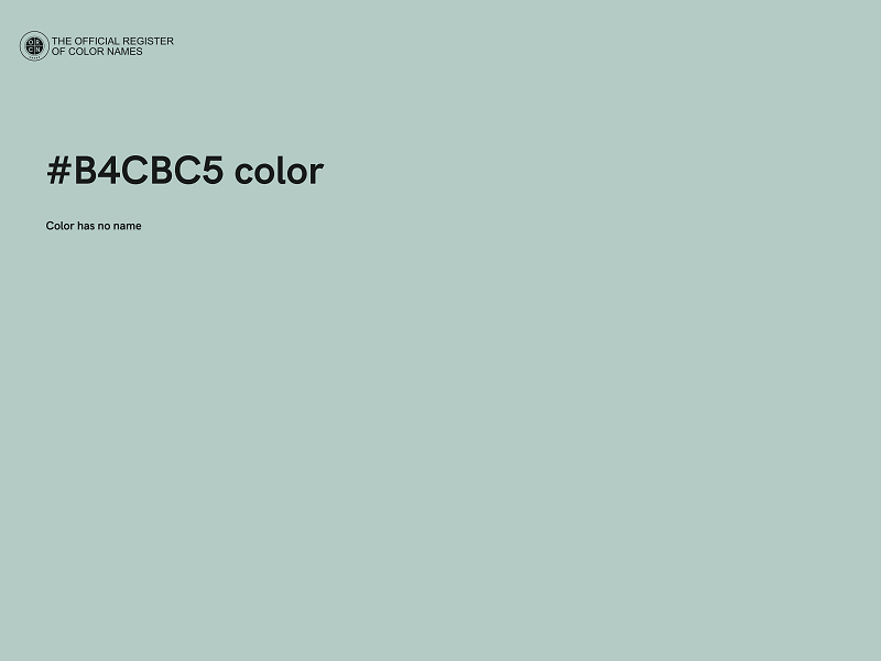 #B4CBC5 color image