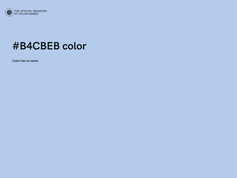 #B4CBEB color image