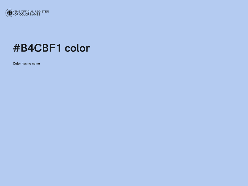 #B4CBF1 color image