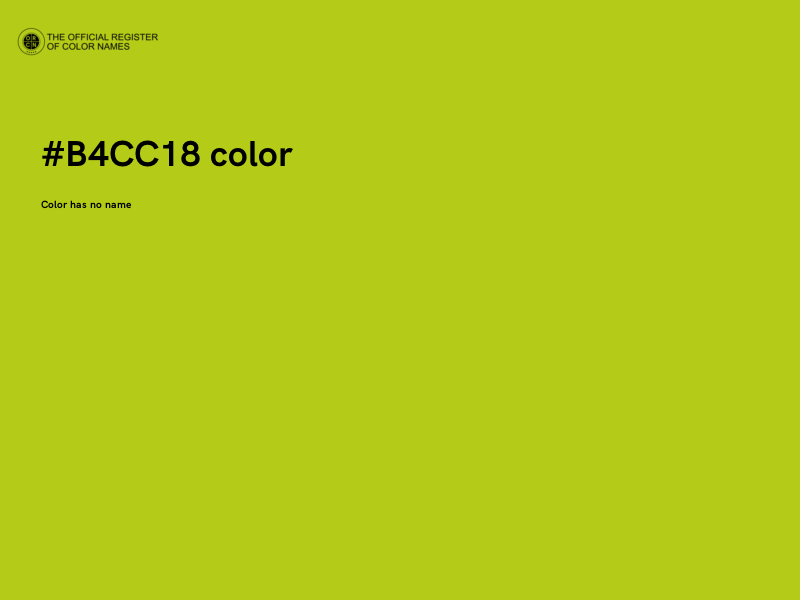 #B4CC18 color image