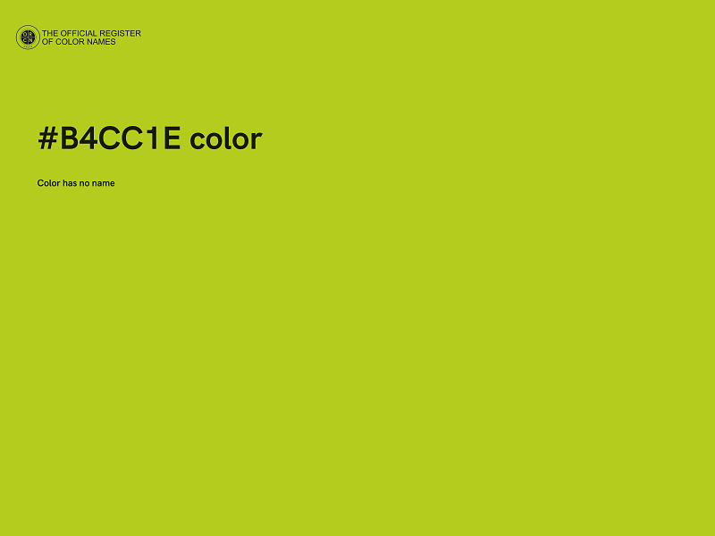 #B4CC1E color image