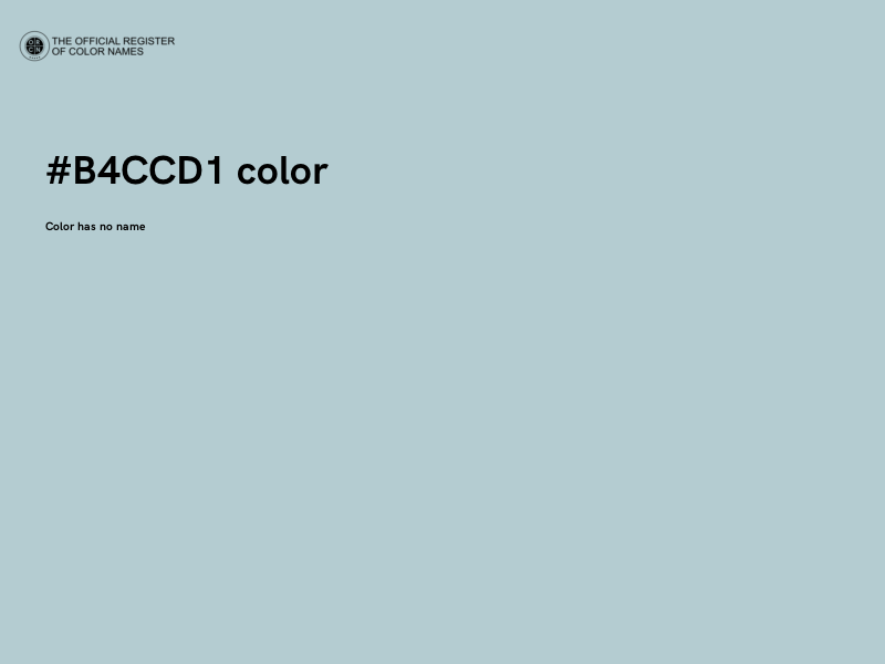 #B4CCD1 color image
