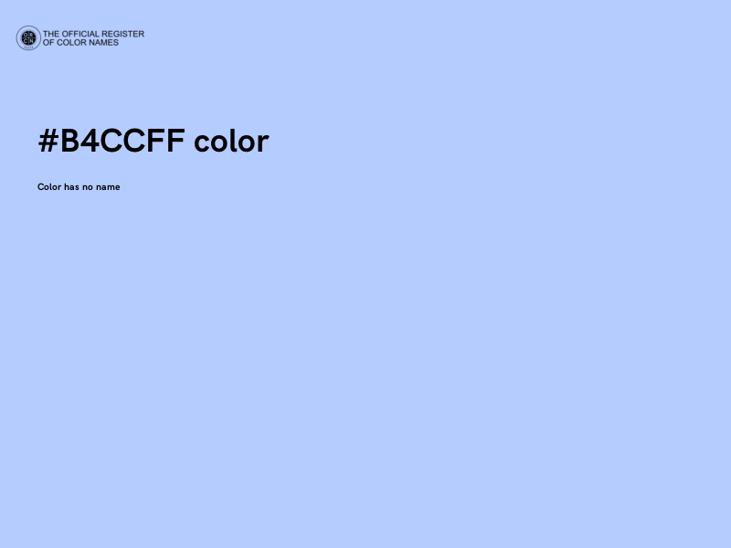 #B4CCFF color image