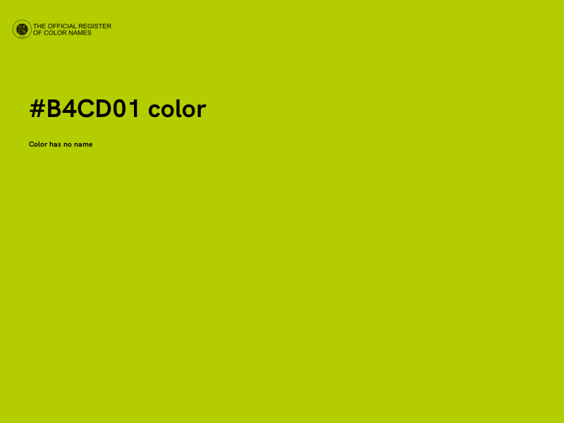 #B4CD01 color image