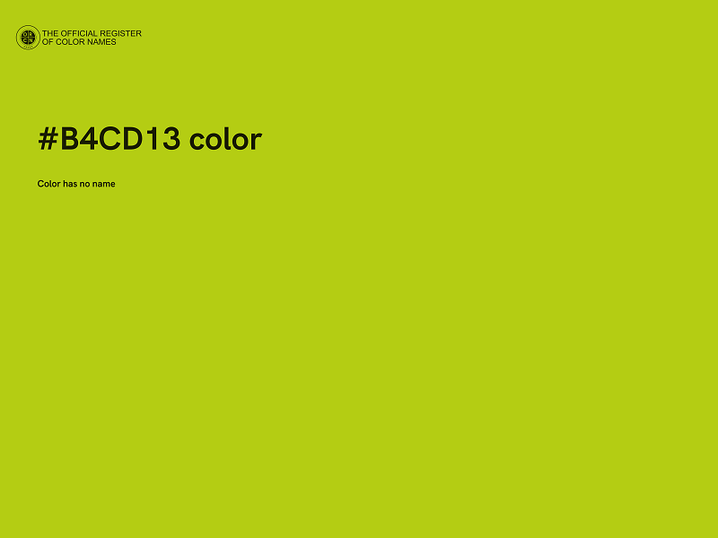 #B4CD13 color image