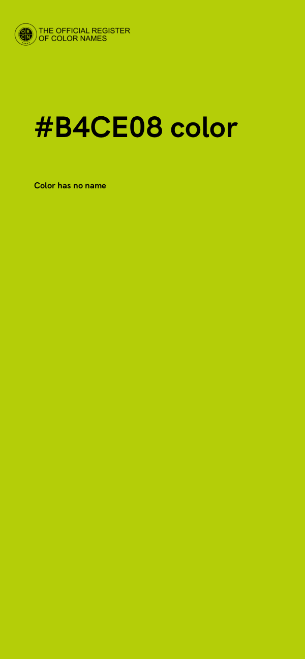 #B4CE08 color image