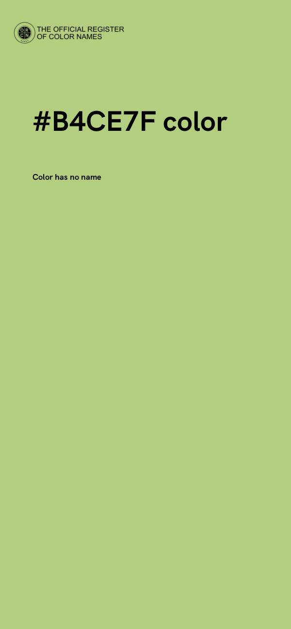 #B4CE7F color image