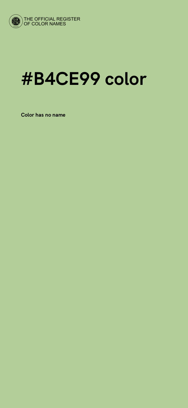 #B4CE99 color image