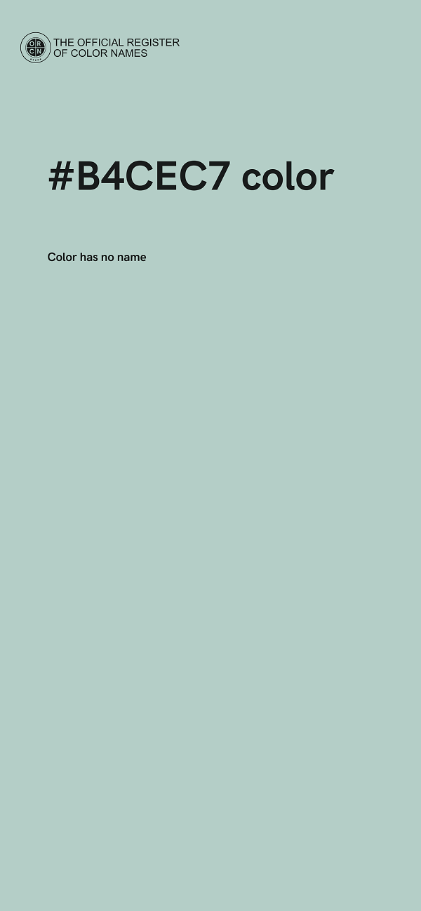 #B4CEC7 color image