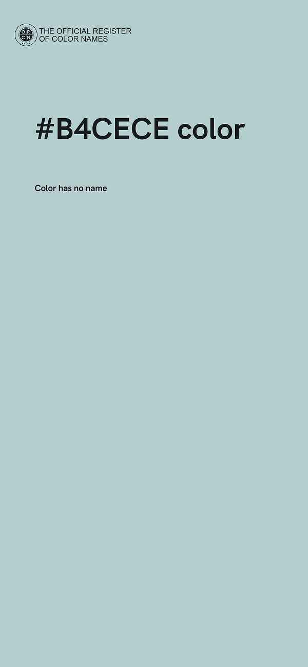 #B4CECE color image