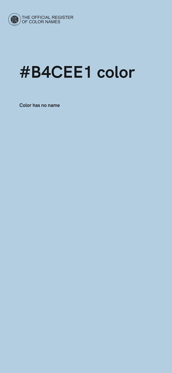 #B4CEE1 color image
