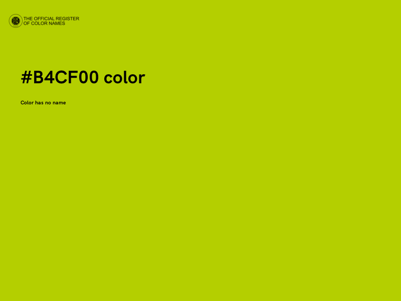 #B4CF00 color image