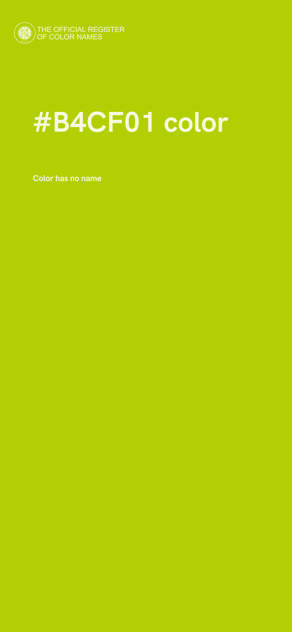 #B4CF01 color image