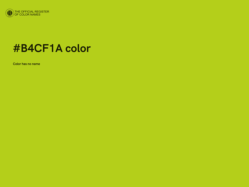 #B4CF1A color image