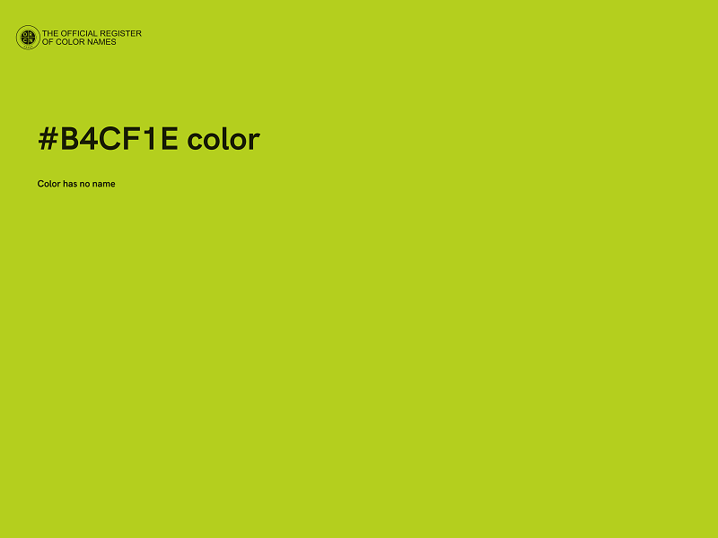 #B4CF1E color image