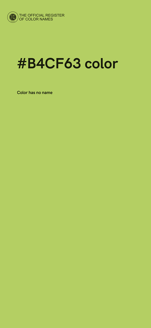 #B4CF63 color image