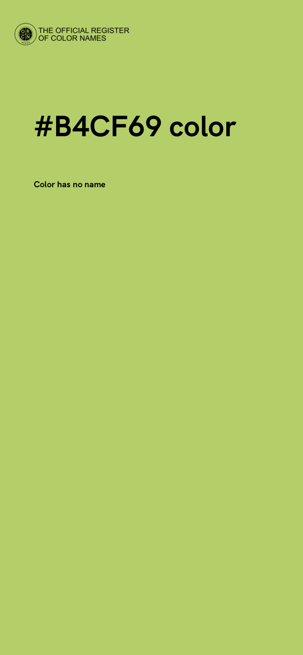 #B4CF69 color image