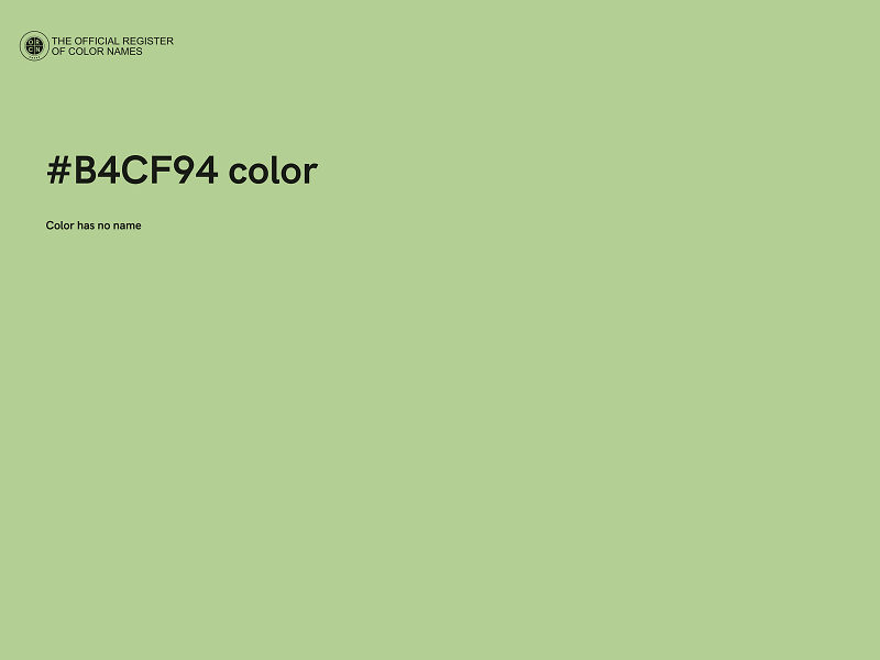 #B4CF94 color image