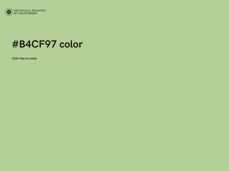 #B4CF97 color image