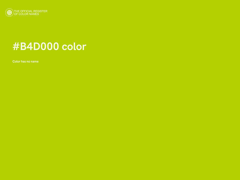 #B4D000 color image