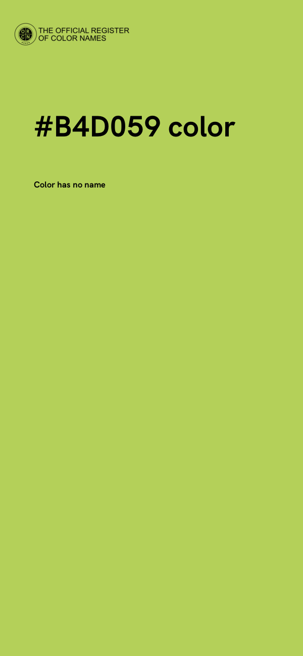 #B4D059 color image
