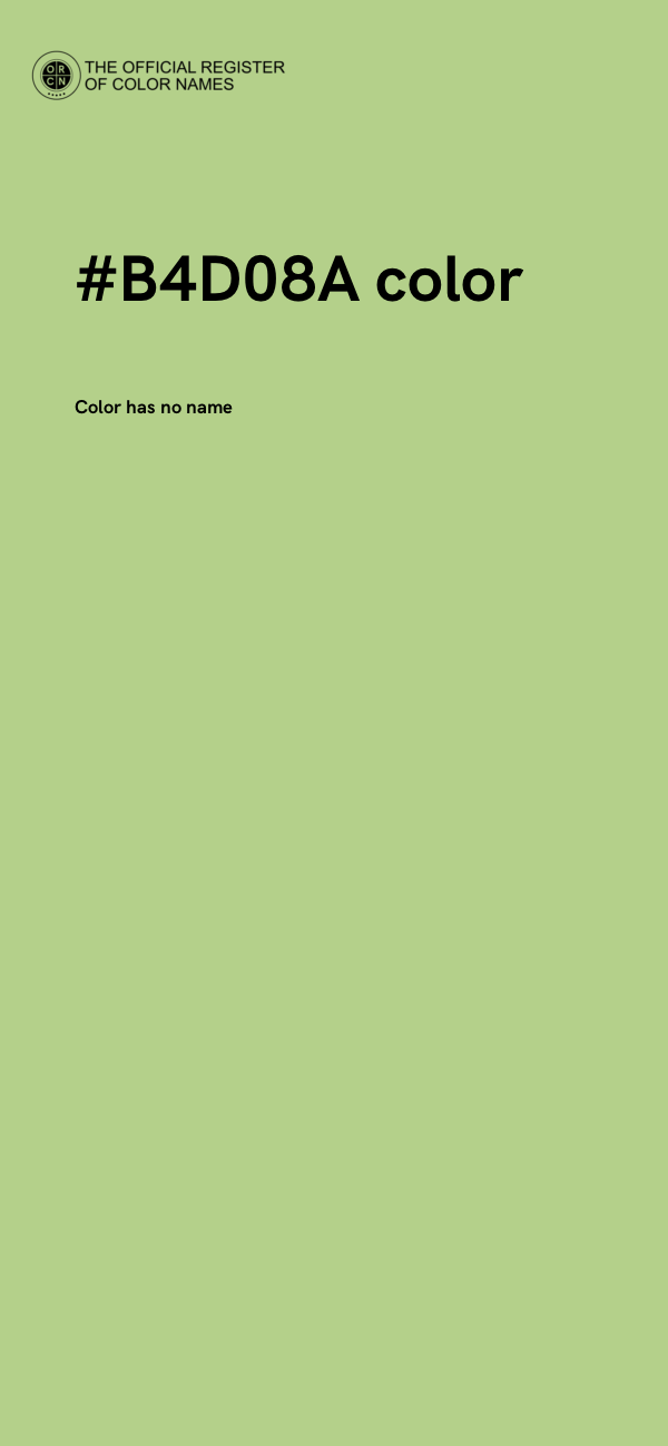 #B4D08A color image