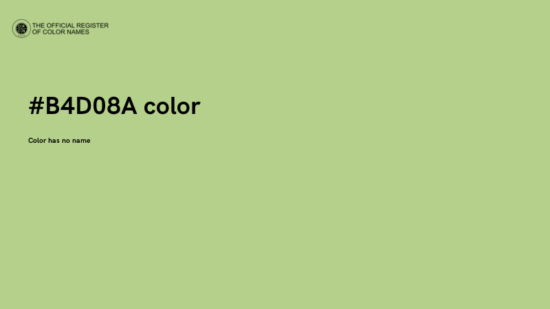 #B4D08A color image