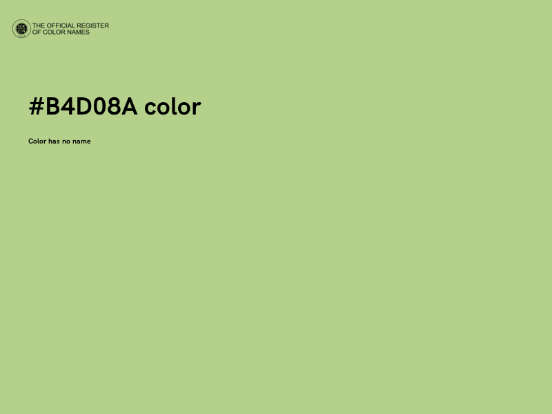 #B4D08A color image