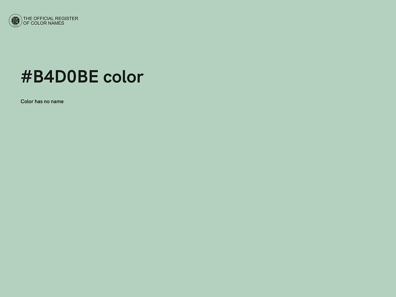 #B4D0BE color image