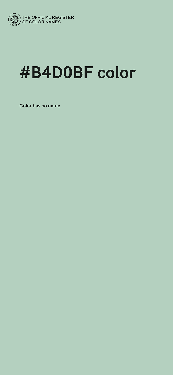 #B4D0BF color image